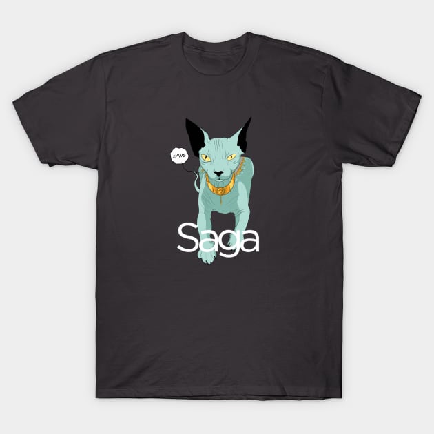 Lying Cat T-Shirt by Elisamakesart